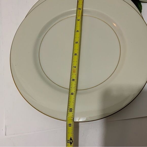 Theodore Haviland Gramercy 10 3/4  Inch dinner plate With Gold Trim set of 2 G8 - Picture 10 of 10